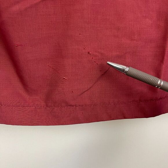 VINTAGE‎ The Woolrich Woman M WOOL Blend Flannel Lined Parka Hood Snap Zip Red - Picture 5 of 8